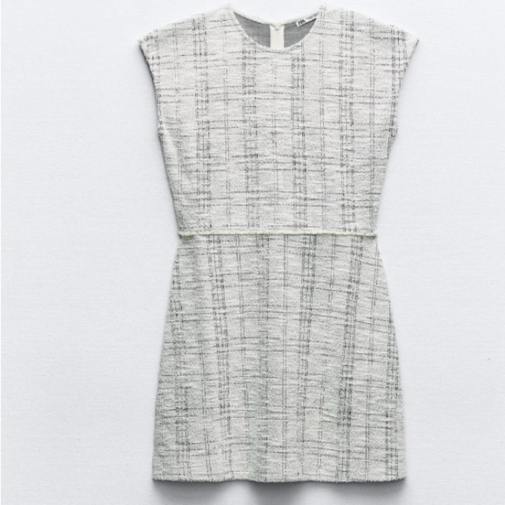 Textured Jacquard mini dress